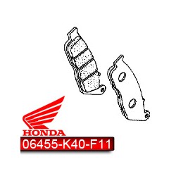 06455-K40-F12 : Pastillas de freno de origen Honda para la parte delantera Forza 125 300 NSS