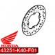 43251-K40-F01 : Original Rear Brake Disc Forza 125 300 NSS