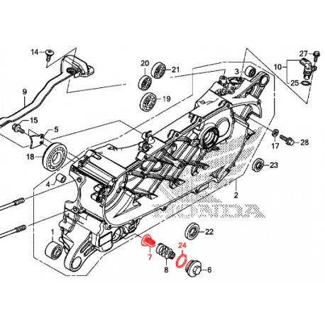 15421-KPL-900 + 91302-001-020 : Kit Retino Motore Forza 125 300 NSS