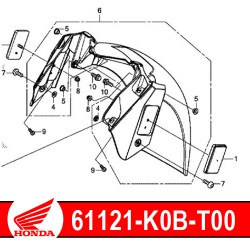 61121-K0B-T00 : Front inner mudguard Forza 125 300 NSS